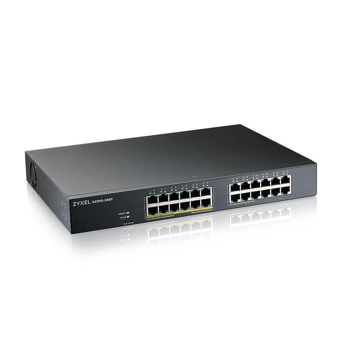 Switch ZyXEL GS1915-24EP, 24-Port, Gigabit, Managed, Cabinet Mount, PoE