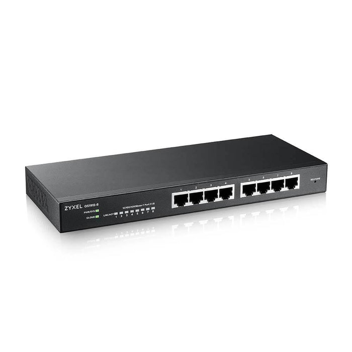 Switch ZyXEL GS1915-8, 8-port, Gigabit, Managed