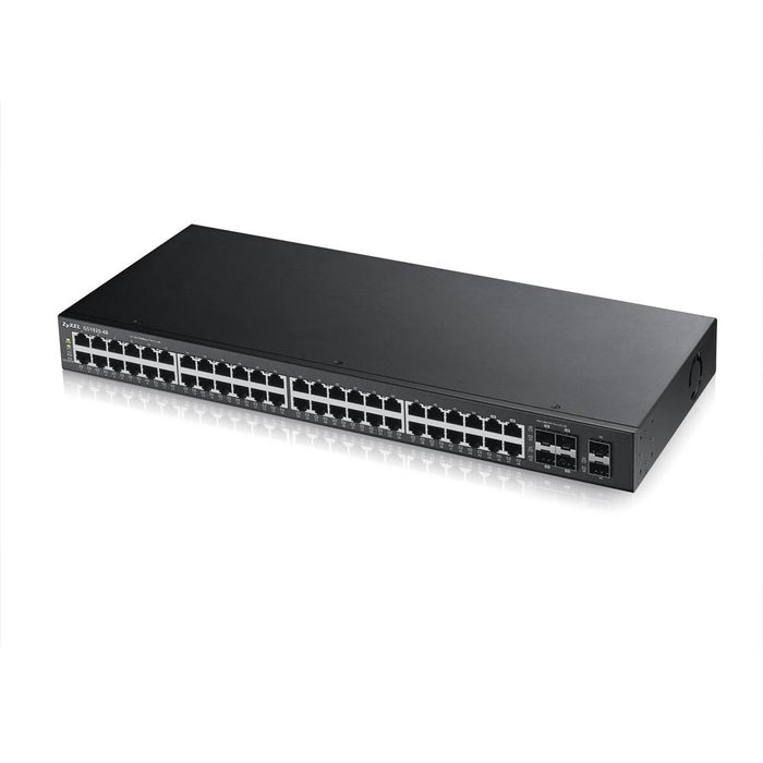 ZYXEL GS1920-48 switch, 44x GbE ports, 4x Combo SFP/RJ-45 ports, managed, for rack mounting