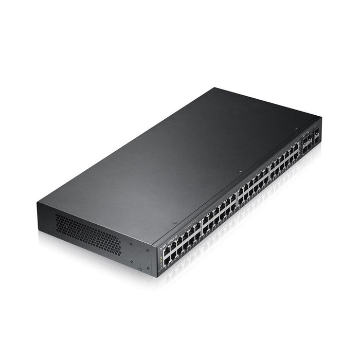 Switch ZYXEL GS1920-48, 44x GbE ports, 4x Combo SFP/RJ-45 ports, managed, for mounting in a cabinet