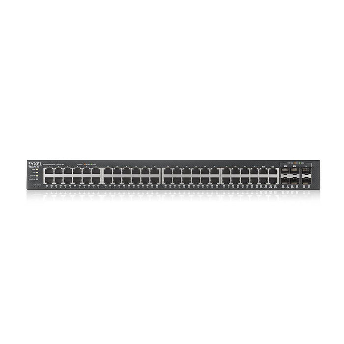 Switch ZyXEL GS-2220-50, 48-port Layer2+, 44x Gb+ 4x Gbcombo (RJ45/SFP) + 2x Gb SFP, managed