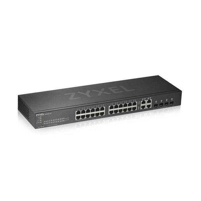 Switch ZYXEL GS1920-24V2, 24-port Gigabit Smart-Managed, Fanless, for mounting in a cabinet