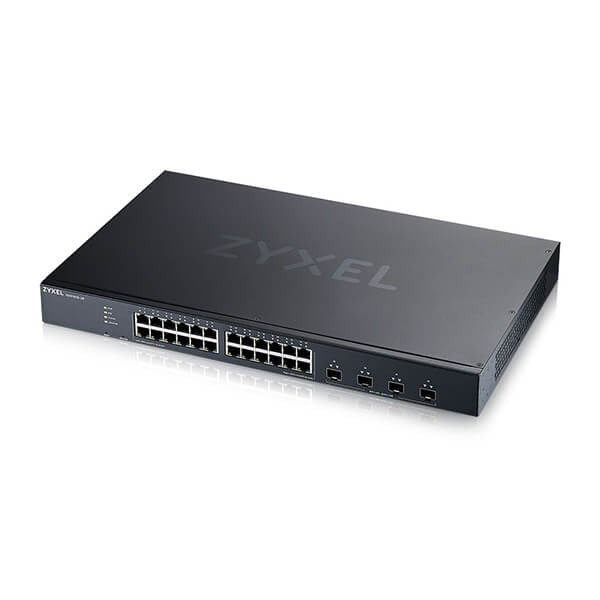 ZyXEL XGS1935-28, 28 Port Lite-L3 Smart Managed Switch, 24x Gigabit Copper and 4x 10G SFP+, hybrid mode, standalone or NebulaFlex Cloud