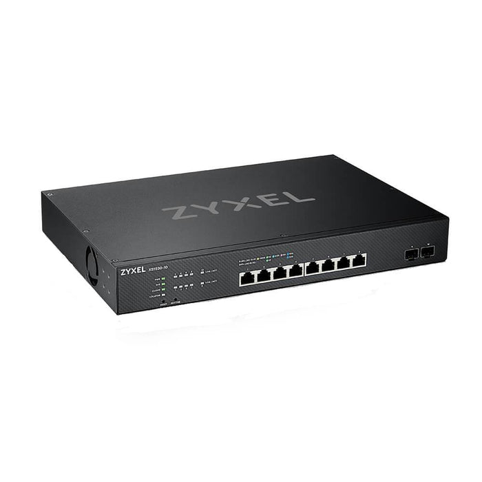 Switch ZYXEL XS1930-10, 8-port managed, 10Gb, 2xSFP, for mounting in a cabinet