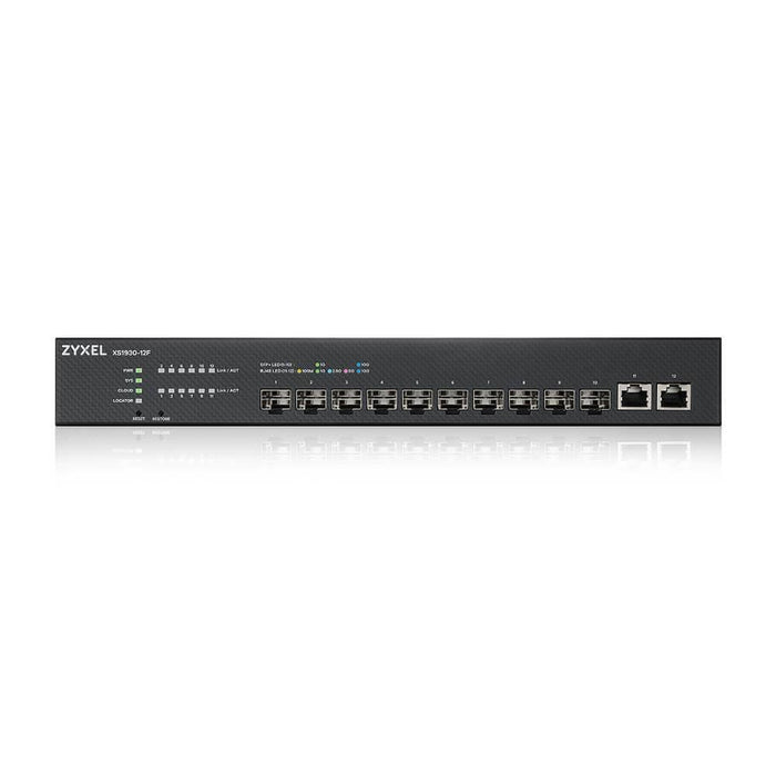Switch ZyXEL XS1930-12F 10-port 10GbE SFP + 2x10Gb RJ-45 ports smart managed