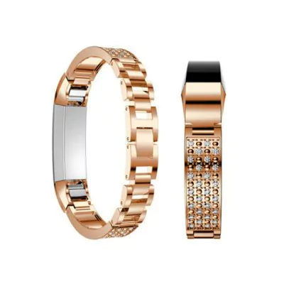 Stainless steel bracelet with stones for Fitbit / Fitbit Alta and Alta HR