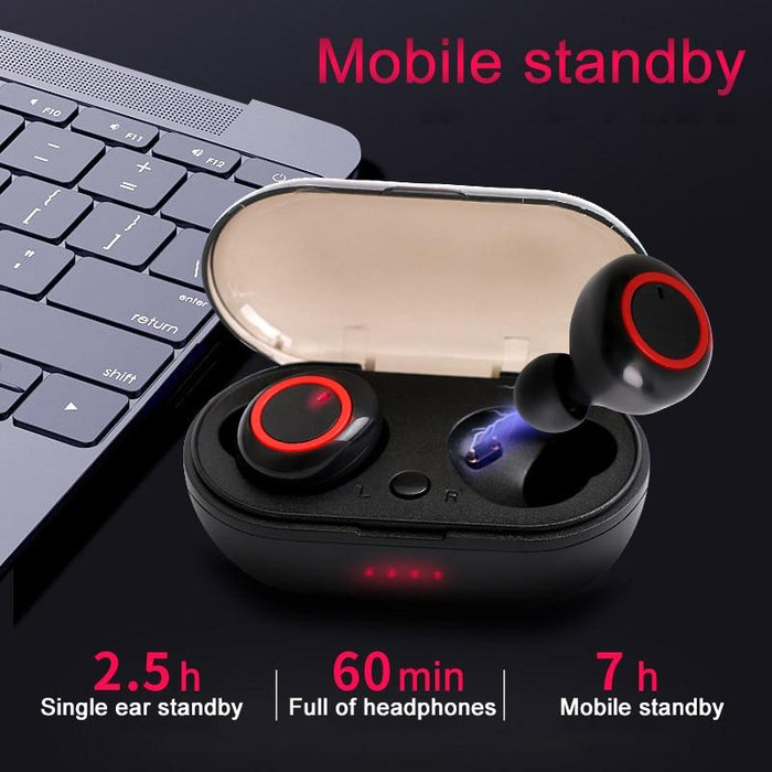 Wireless Headset RQ17 Bluetooth IPX5 Noise Canceling, Powerbank