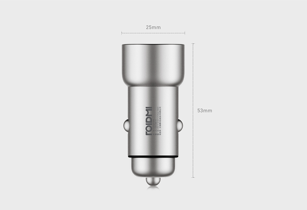 Smart Dual USB Car Charger metal Xiaomi Roidmi C1