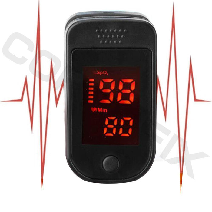 Corpofix oximeter for measuring the oxygen saturation in blood, a finger