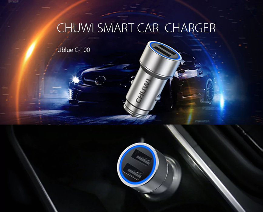 Smart metal car charger CHUWI Ublue C - 100