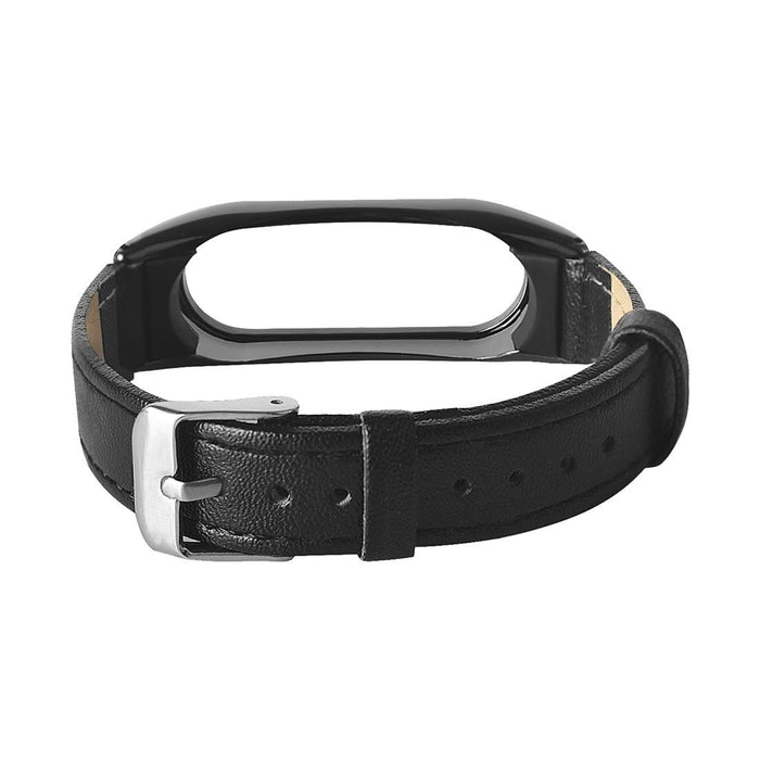 Leather strap with metal body to Xiaomi Mi Band 2