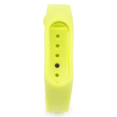 Yellow-green silicon strap Xiaomi Mi Band 2