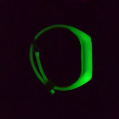 Illuminating in the dark green breathable strap Xiaomi Mi Band 2