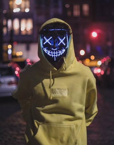 Purge Skull LED Mask for Halloween, Party, New Year, Birthday