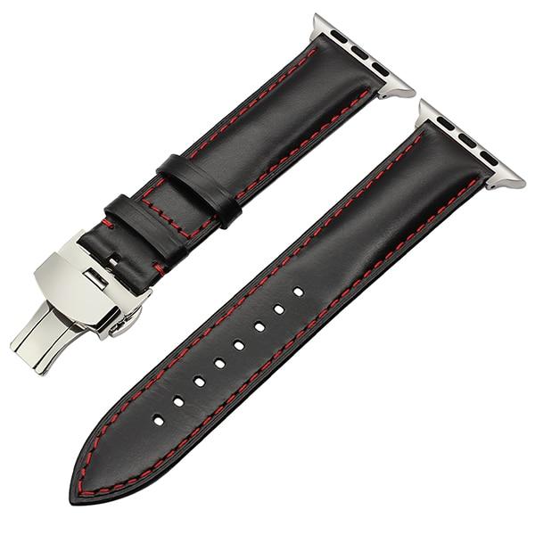 Leather strap from Italian leather for Apple Watch 5/4/3/2/1 44mm