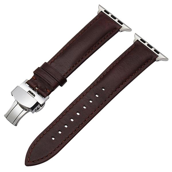 Leather strap from Italian leather for Apple Watch 5/4/3/2/1 44mm