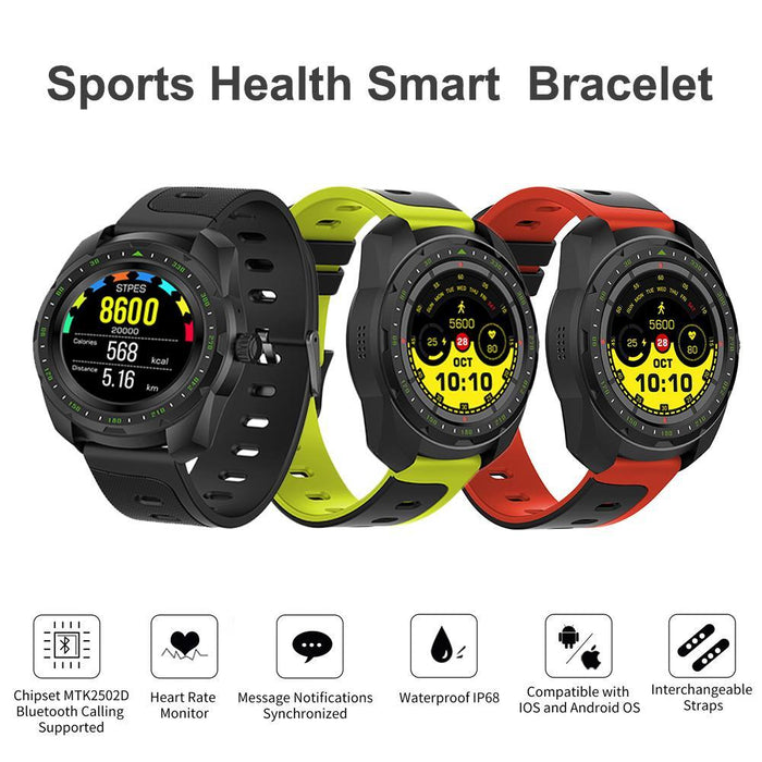 Smart watch KW01. Bluetooth call,  Waterproof IP68, Heart rate, Message Reminder