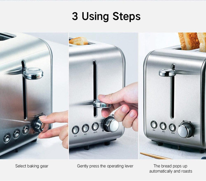 Electric toaster bread stainless steel