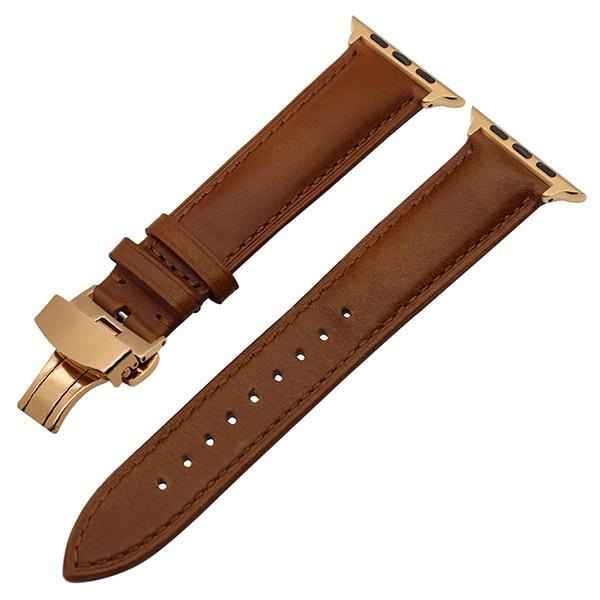 Leather strap from Italian leather for Apple Watch 5/4/3/2/1 44mm