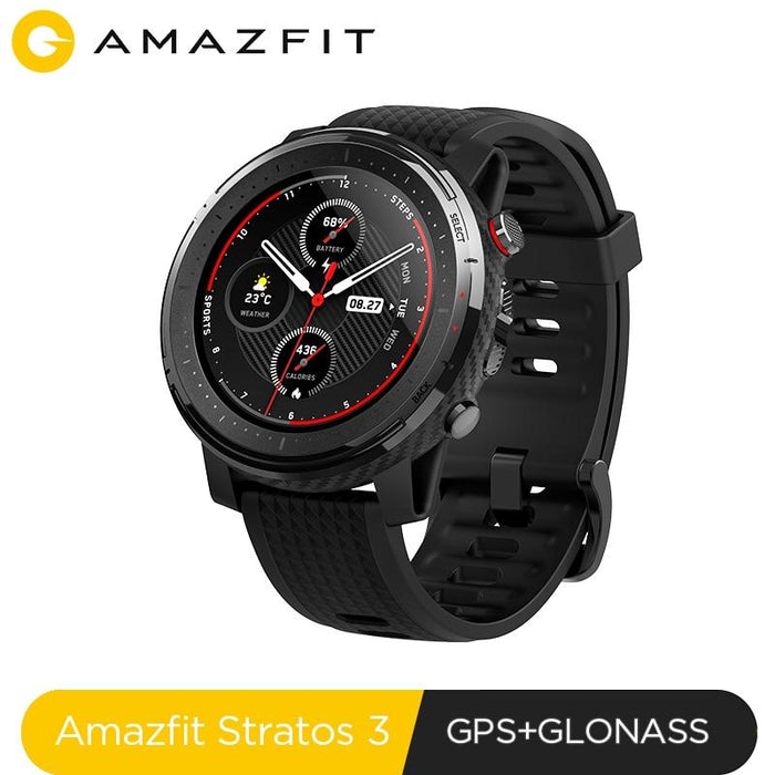 Smart watch Amazfit Stratos 3, GPS + GLONASS, 5ATM, Bluetooth 5.0