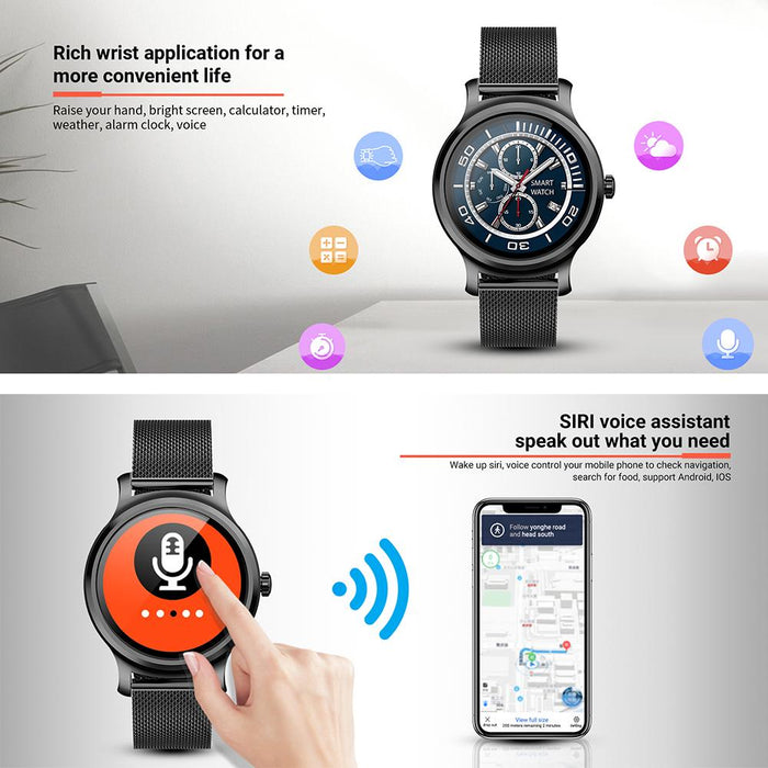 Smart clock Vektros VR2, Blood Pressure, Fitness Tracker, a call through watch