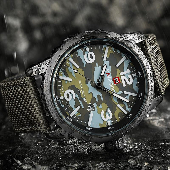 Waterproof male quartz watch NAVIFORCE 9080