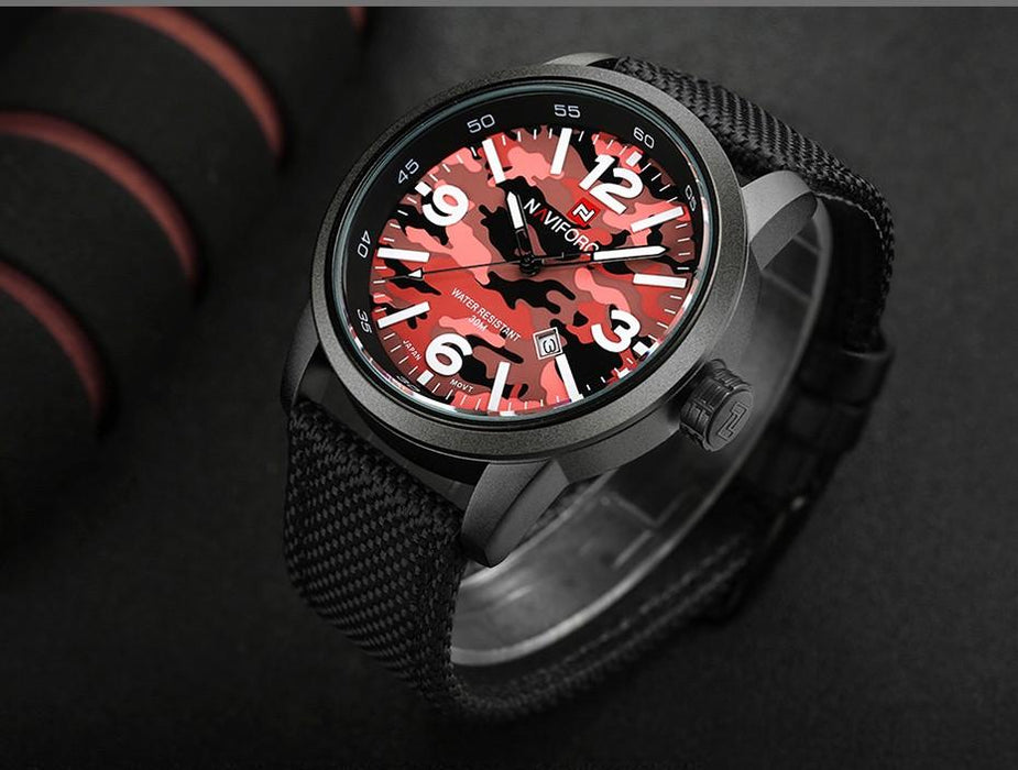 Waterproof male quartz watch NAVIFORCE 9080