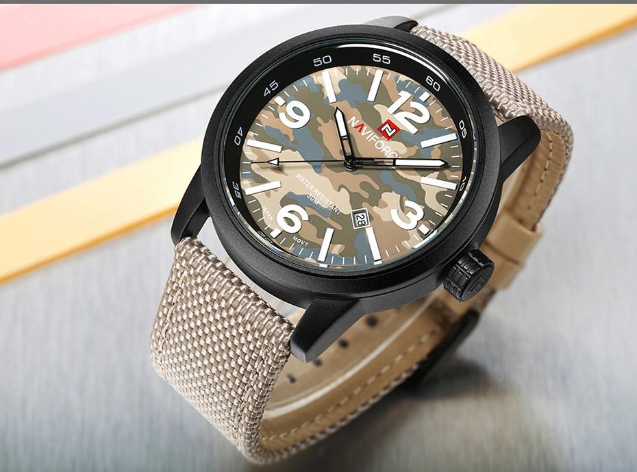 Waterproof male quartz watch NAVIFORCE 9080