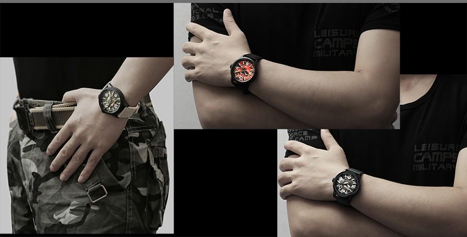 Waterproof male quartz watch NAVIFORCE 9080