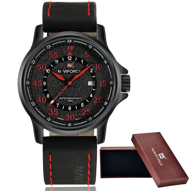 Men's waterproof quartz watch NAVIFORCE 9076