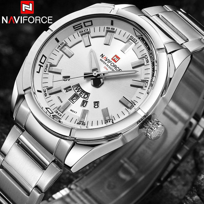 Waterproof male quartz watch NAVIFORCE 9038