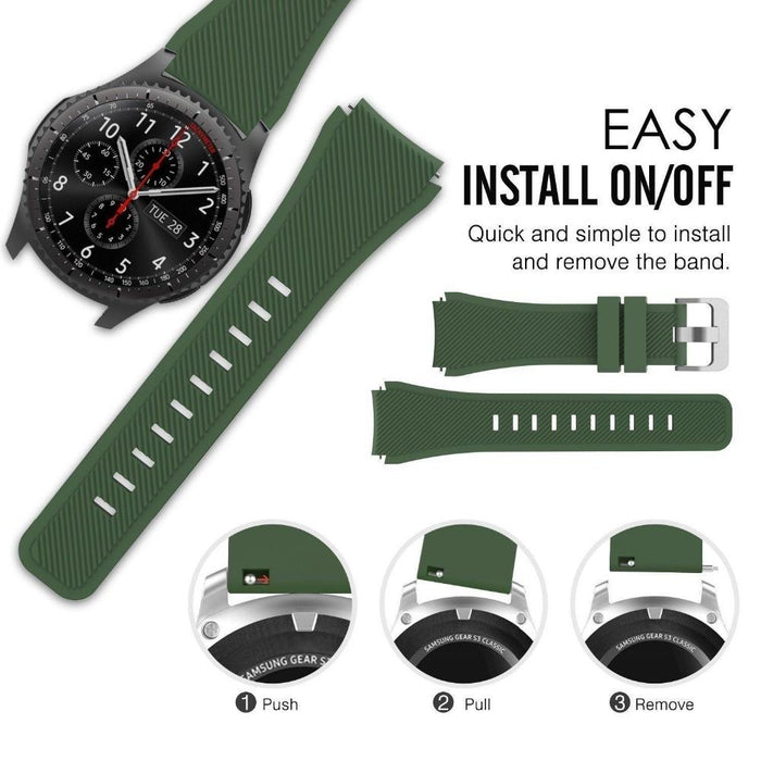 Sports silicone strap for Samsung Gear S3 Frontier / Classic