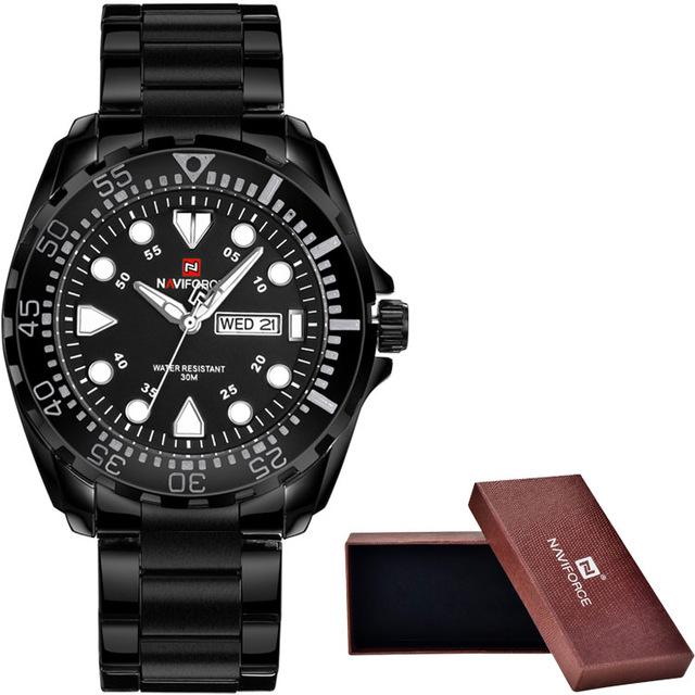 Waterproof male quartz watch NAVIFORCE 9105