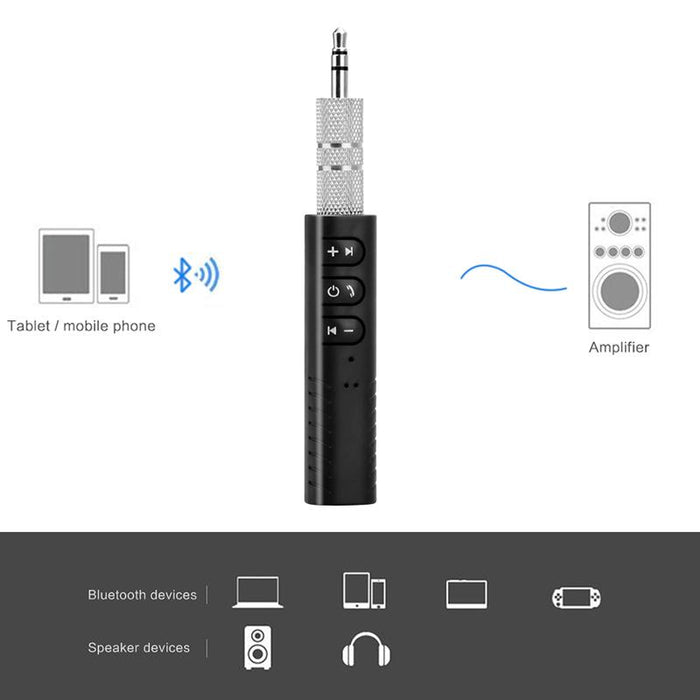 Bluetooth receiver for the car, headphones and home systems with buttons