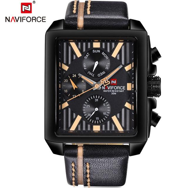 Waterproof male quartz watch NAVIFORCE 9111