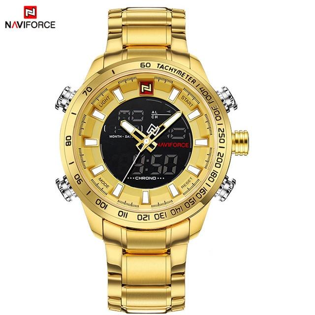 Waterproof male quartz watch NAVIFORCE 9093