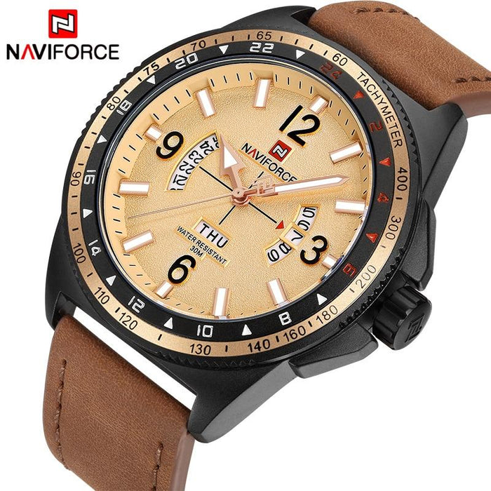 Waterproof male quartz watch NAVIFORCE 9103