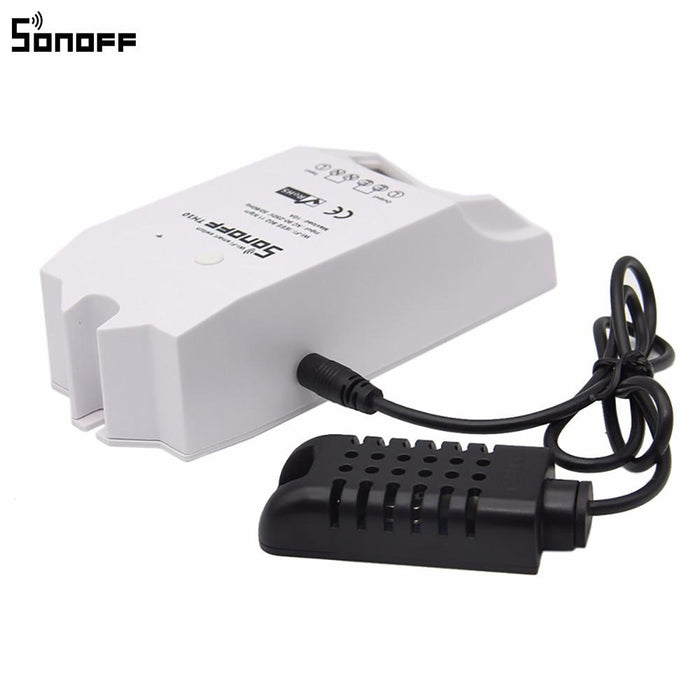 Smart Wi-Fi switch Sonoff TH16, 16A 2200W, with a sensor for temperature and humidity