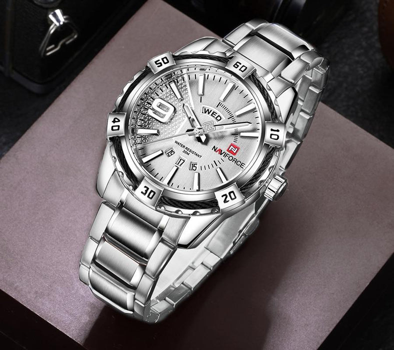 Waterproof male quartz watch NAVIFORCE 9117