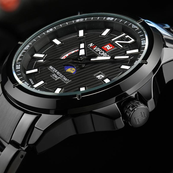 Waterproof male quartz watch NAVIFORCE 9084