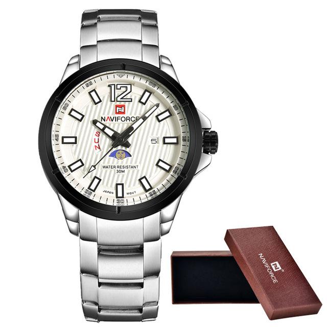 Waterproof male quartz watch NAVIFORCE 9084