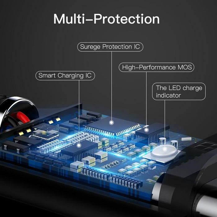 Luminosity LED charging cable Baseus 8pin for iPhone 5/6/7/8 / X / XS / XR, 25cm, 1m, 1.5m, 2m