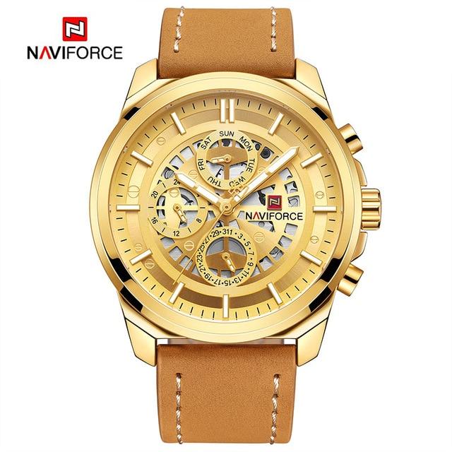 Waterproof male quartz watch NAVIFORCE 9129