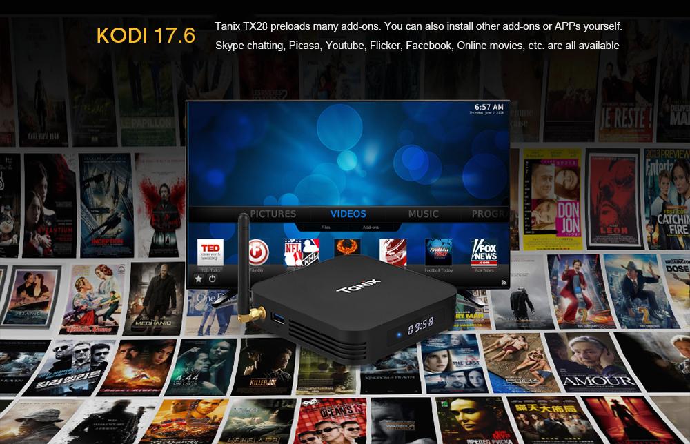 TV box Tanix TX28, Android 7.1, 4GB RAM, 32GB ROM, WiFi, Bluetooth 4.1, 4K