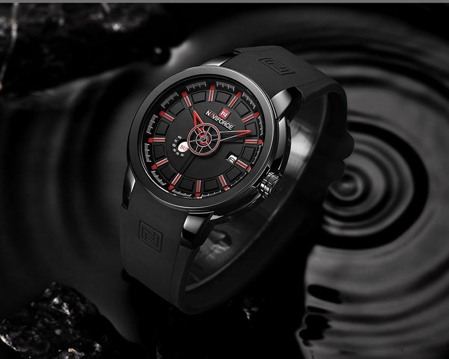 Waterproof male quartz watch NAVIFORCE 9107