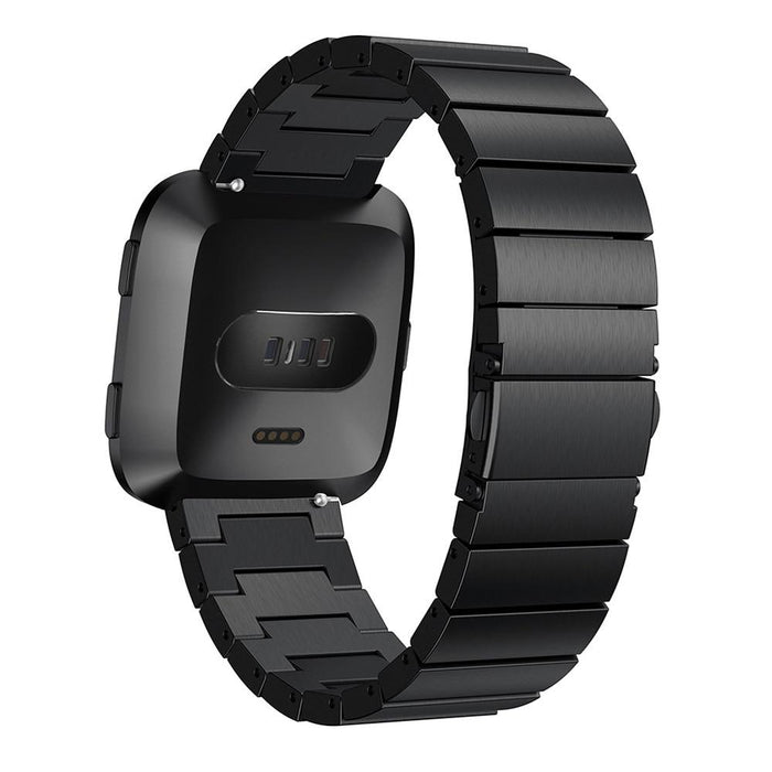 Luxury metal strap stainless steel watch for Fitbit Versa