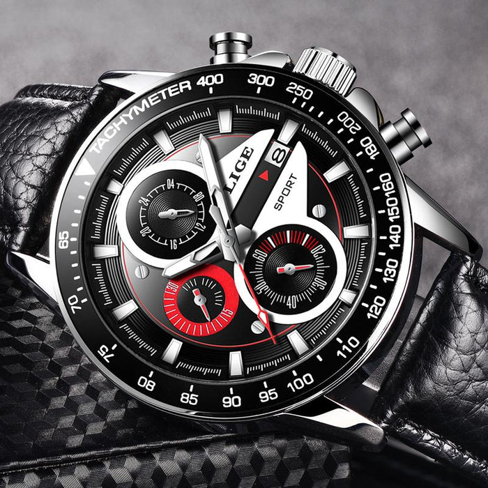 Waterproof male quartz watch LIGE 9835