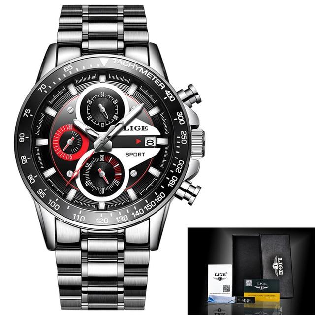 Waterproof male quartz watch LIGE 9835