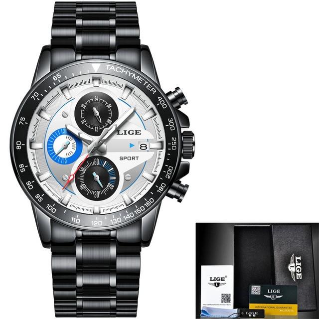 Waterproof male quartz watch LIGE 9835