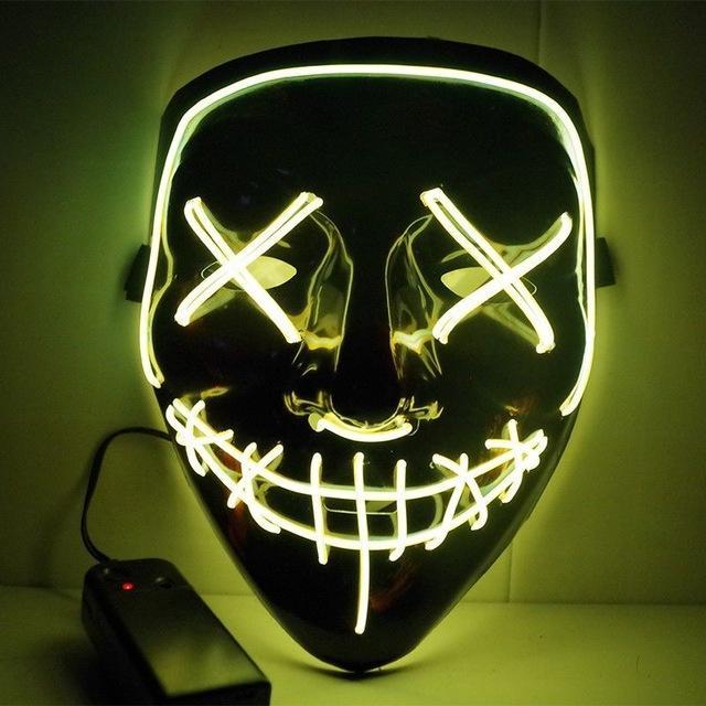 Purge Skull LED Mask for Halloween, Party, New Year, Birthday